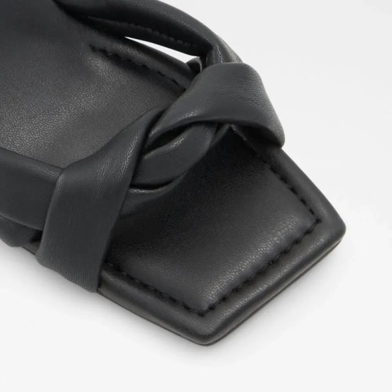 Aldo Fashion Sort Boble Todelt Sandal Med Hæle Til Kvinder