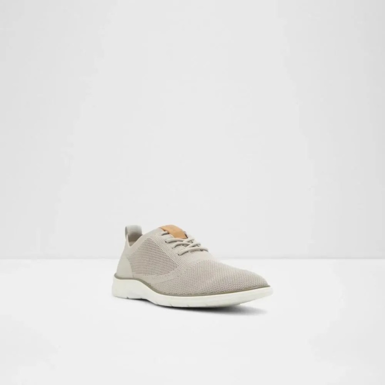 Aldo Fashion Lys Grå Bruge Lav Top Sneaker Til Mænd