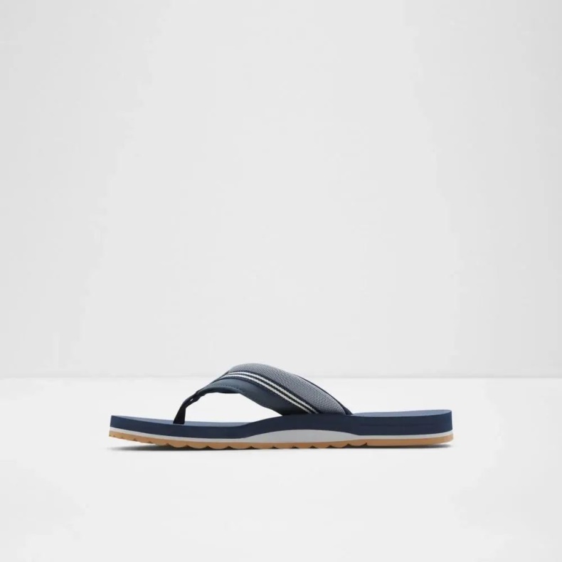 Navy Burges Herre Thong Flad Sandal Aldo Mode