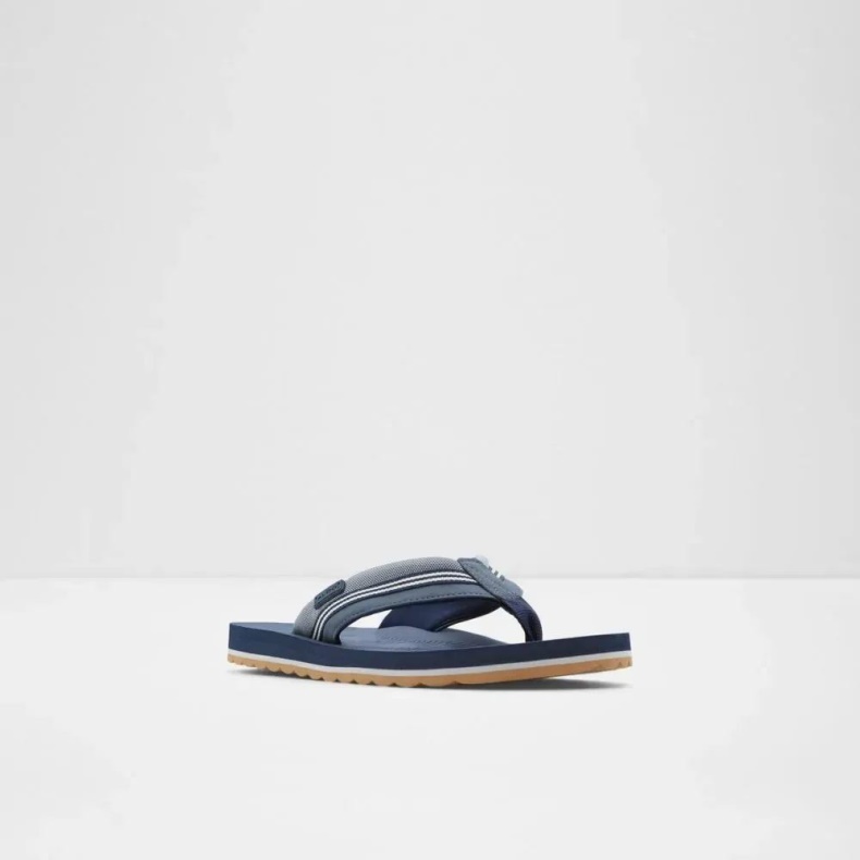 Navy Burges Herre Thong Flad Sandal Aldo Mode