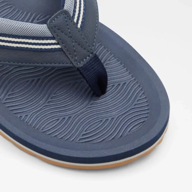 Navy Burges Herre Thong Flad Sandal Aldo Mode