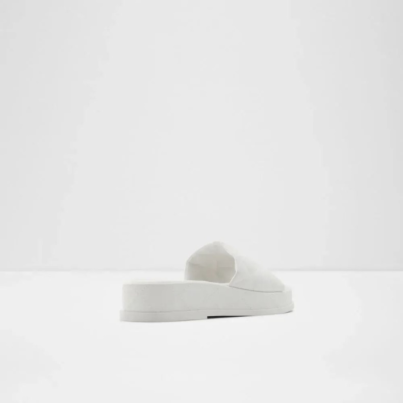 Aldo Hvid Fashion Carreaux Letvægtssandaler Til Kvinder