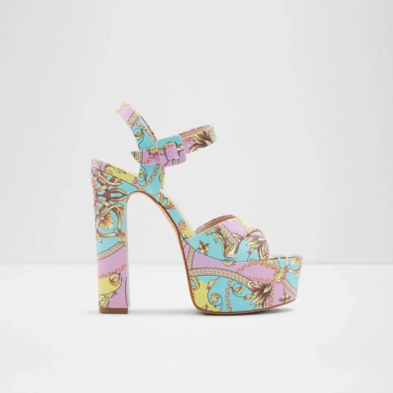 Camelia Kvinders Ankelrem Med Hæle Sandal Aldo Fashion Multicolor