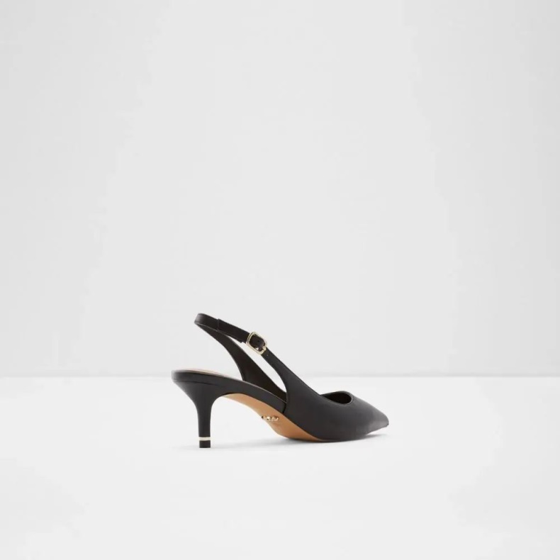 Carabedar Kvinders Sling Back Hæl Sort Aldo Mode