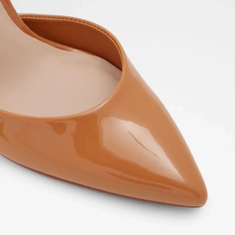 Mode Aldo Mørk-beige Carrolia Sko Med Slynge-back Til Kvinder