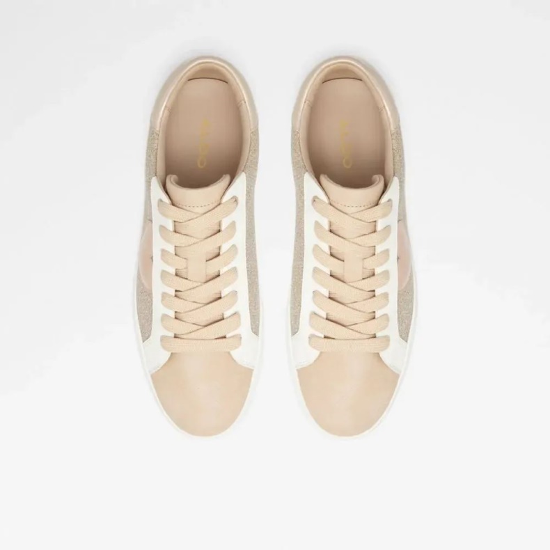 Aldo Gold Fashion Chaus Sneaker Med Snøre Til Kvinder