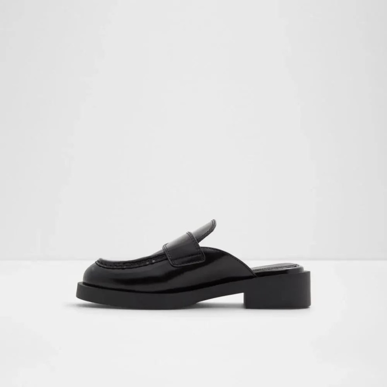 Fashion Sort Aldo Confusum Kvinders Lug Sål åben Hæl Mule