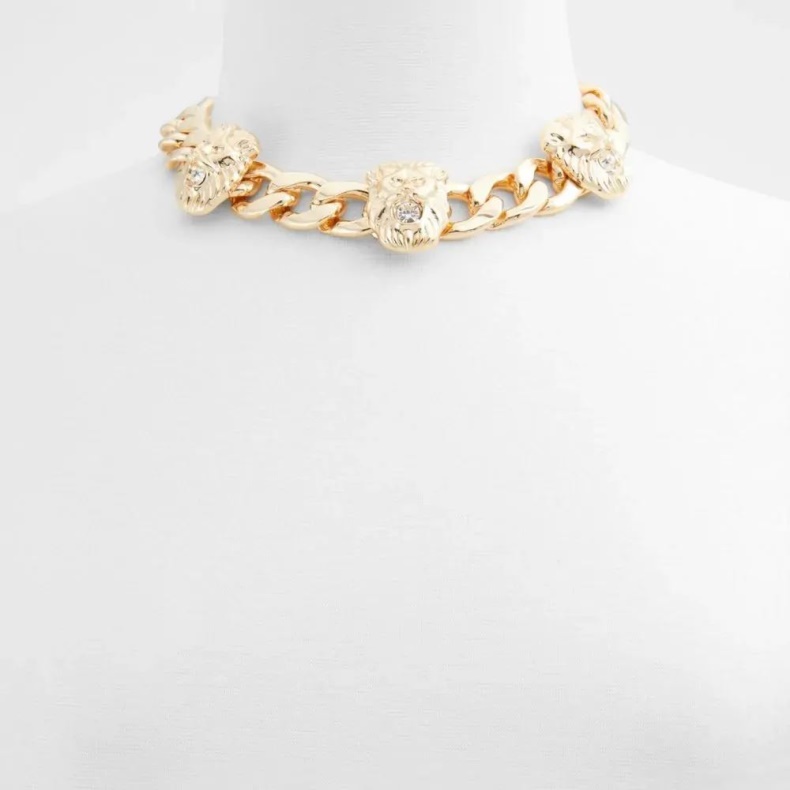 Fashion Aldo Sort/guld Multi Cytram Halskæde Med Tilbehør Til Kvinder