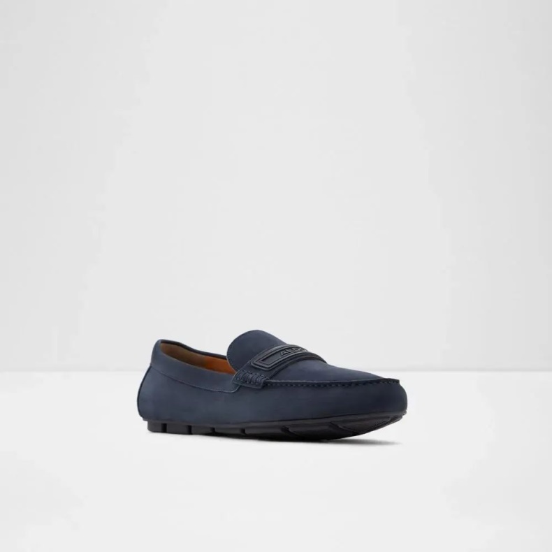 Aldo Darzu Slip-on Rund Tå Loafer Marineblå Mode