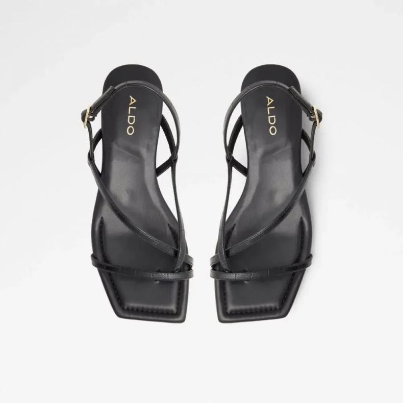 Aldo Fashion Darelle Sandal Med Stropper Og Hæle Til Kvinder Sort