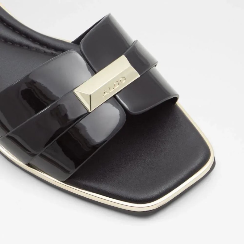 Sort Darine Kvinders Firkantet Tå Slide Sandal Aldo Mode
