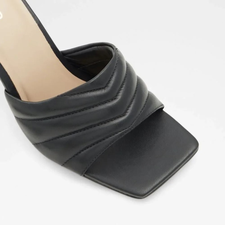 Fashion Aldo Sort Daniellita Slip-on Sandal Med Hæl Til Kvinder