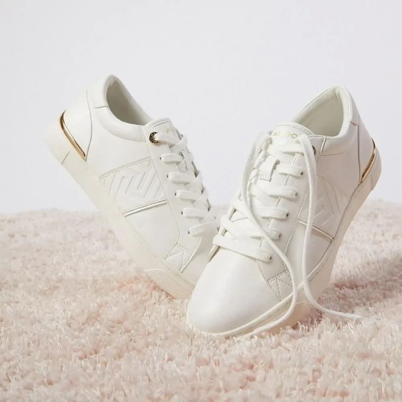 Mode Aldo Daossi Lav Top Sneaker Til Kvinder Hvid