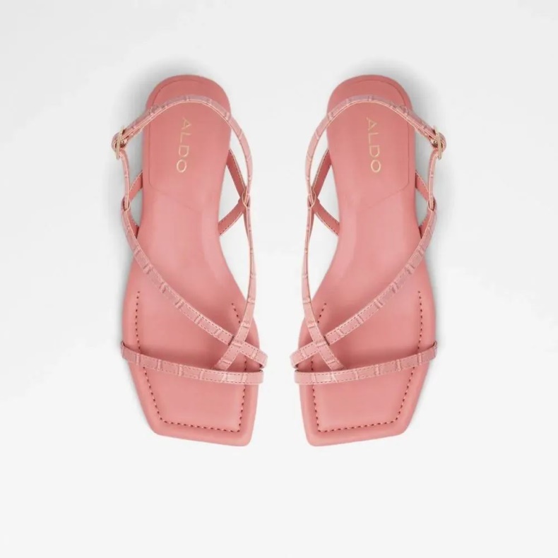 Mode Anden Pink Aldo Darelle Sandal Med Stropper Og Hæle