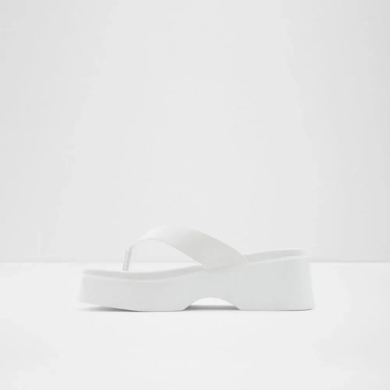 Delphy Kvinders Flad String Sandal Aldo Mode Andet-hvid