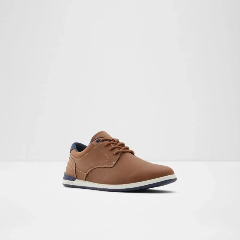 Mode Aldo Dinbren Mænds Lave Top Sneaker Cognac
