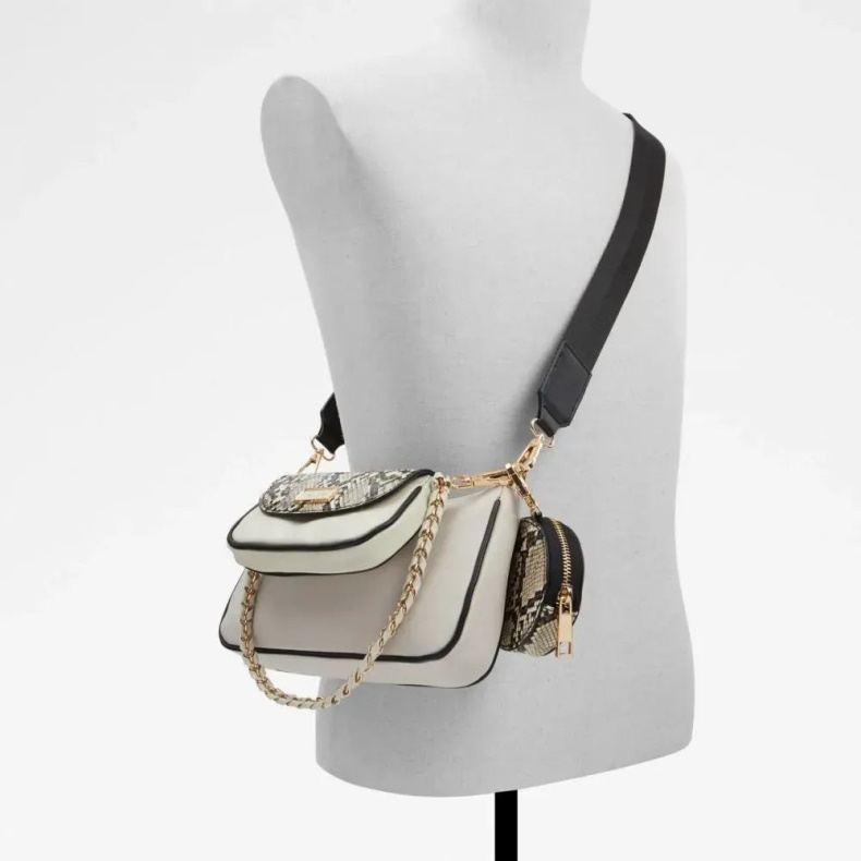 Aldo Fashion Bone Multi Drilimwen Håndtaske Til Kvinder Crossbody