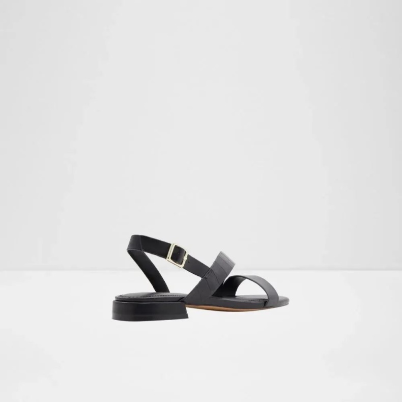 Edardoni Damesandaler Med Flade Hæle Aldo Mode Sort