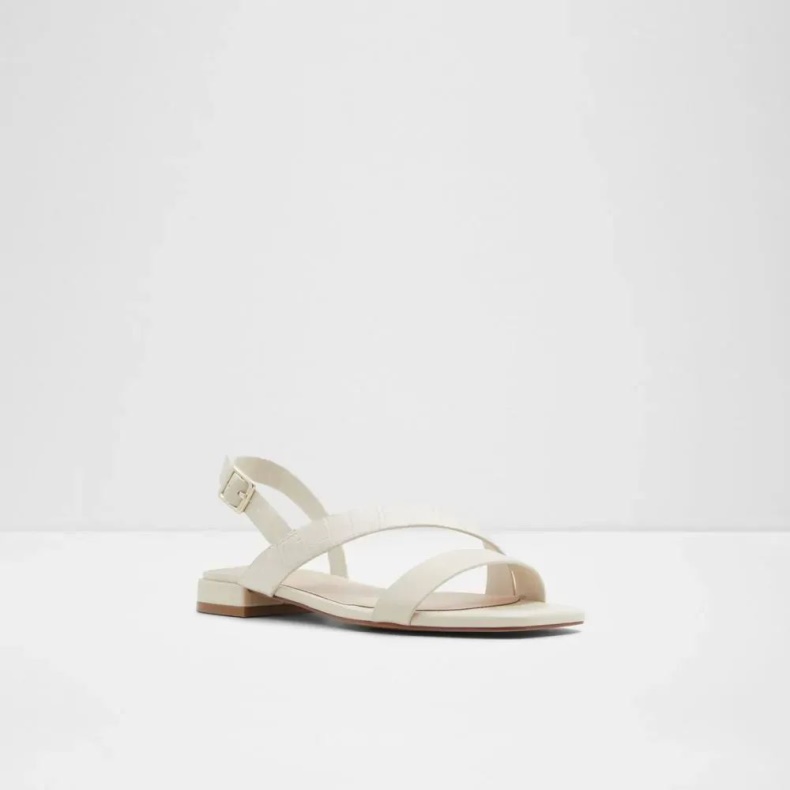 Mode Aldo Edardoni Todelt Sandal Med Hæle Til Kvinder Anden Hvid