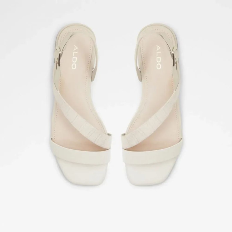 Mode Aldo Edardoni Todelt Sandal Med Hæle Til Kvinder Anden Hvid