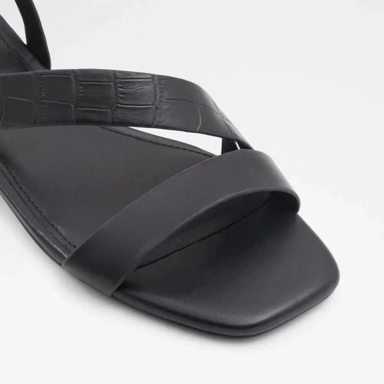 Fashion Sort Edardoni Todelt Sandal Med Hæl Til Kvinder Aldo