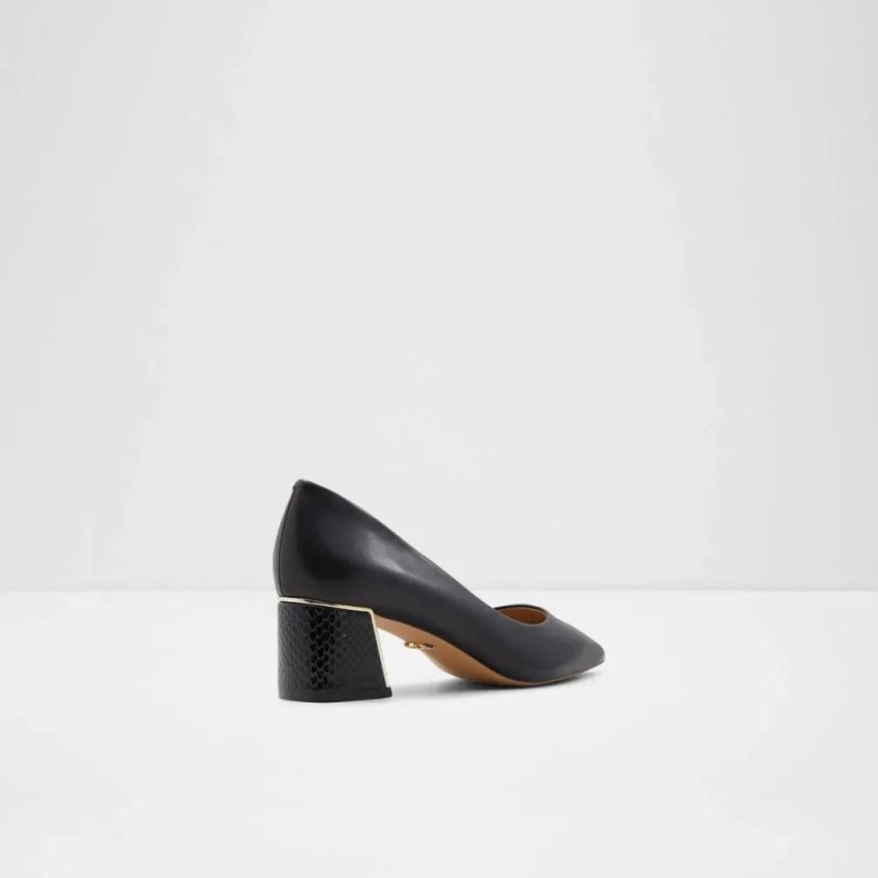 Aldo Fashion Elamaever Slip On Mellem Hæl Sort