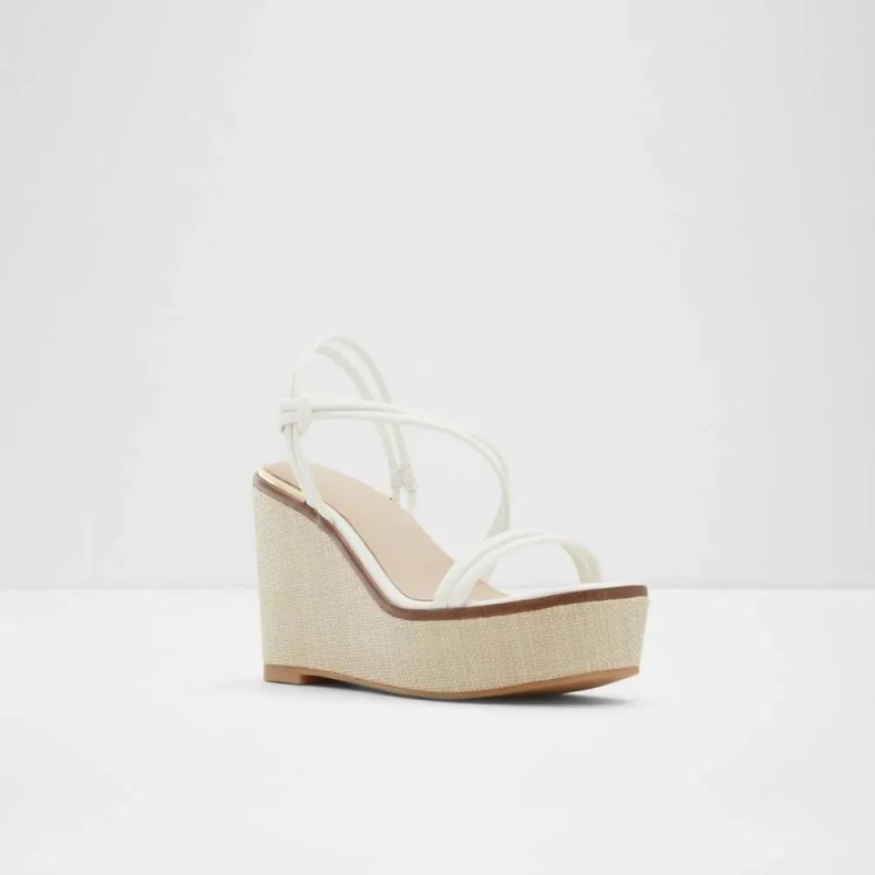 Eldin Dame Sandal Med Strappy Kile Aldo Mode Hvid