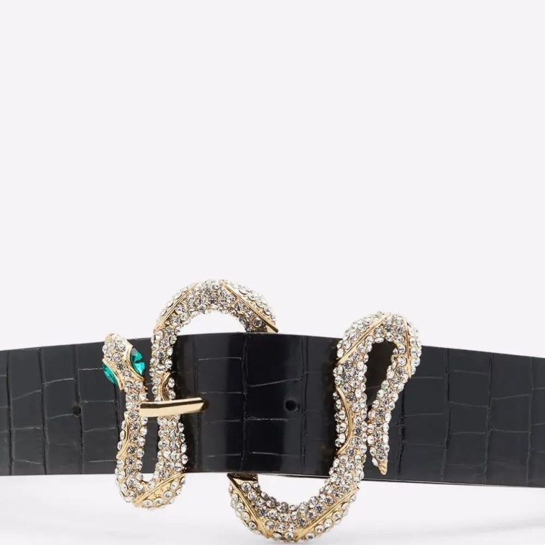 Eneria Dametilbehør Bælte Mode Sort/guld Multi Aldo