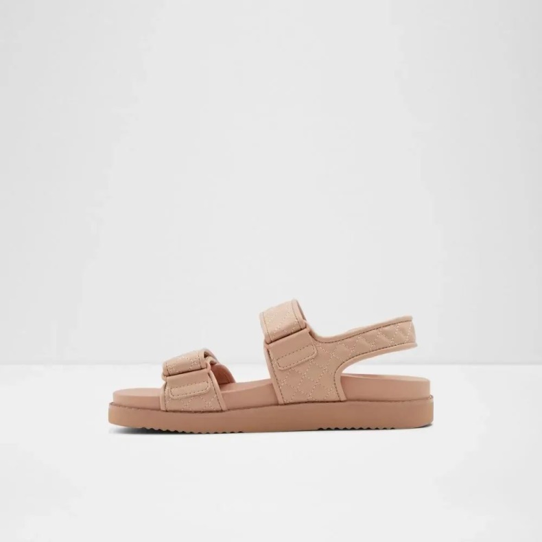 Aldo Lys Pink Mode Eowiliwia Sandal Med Flad Rem Til Kvinder