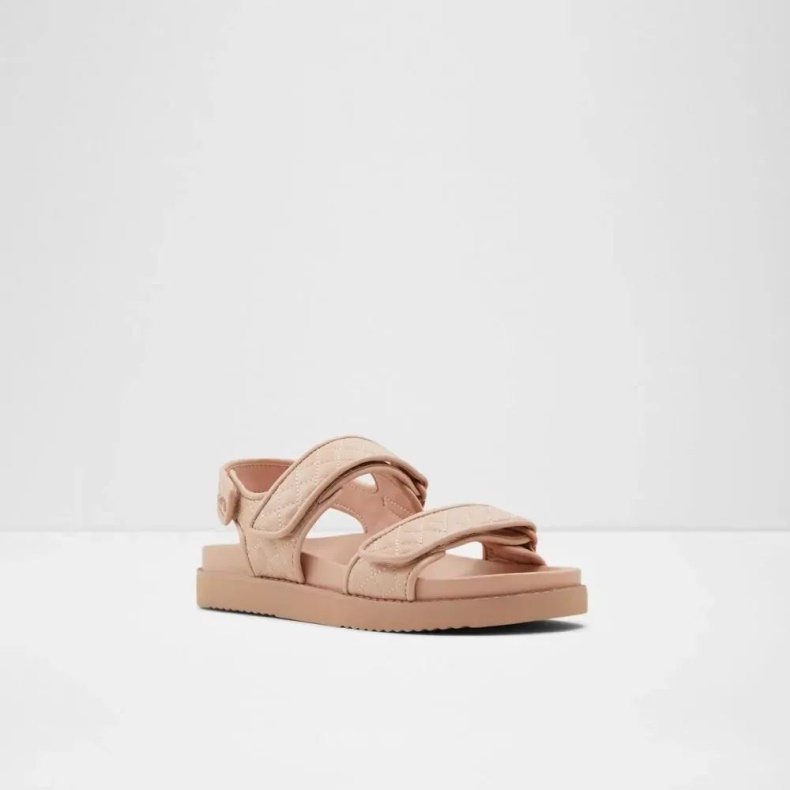 Aldo Lys Pink Mode Eowiliwia Sandal Med Flad Rem Til Kvinder