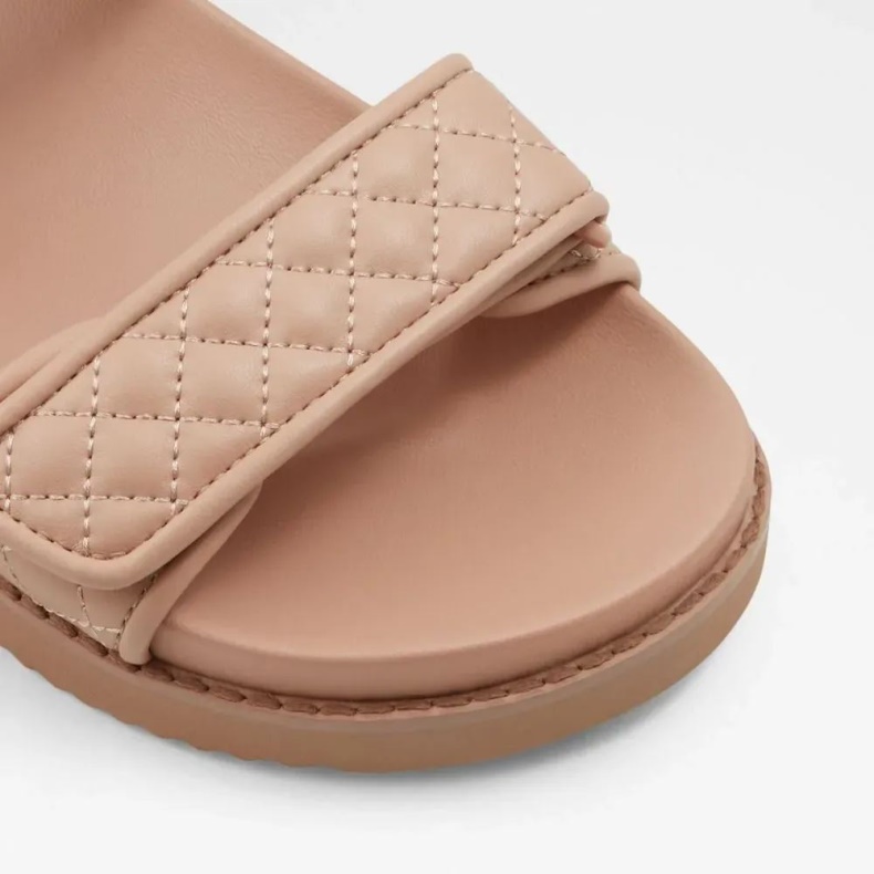 Aldo Lys Pink Mode Eowiliwia Sandal Med Flad Rem Til Kvinder