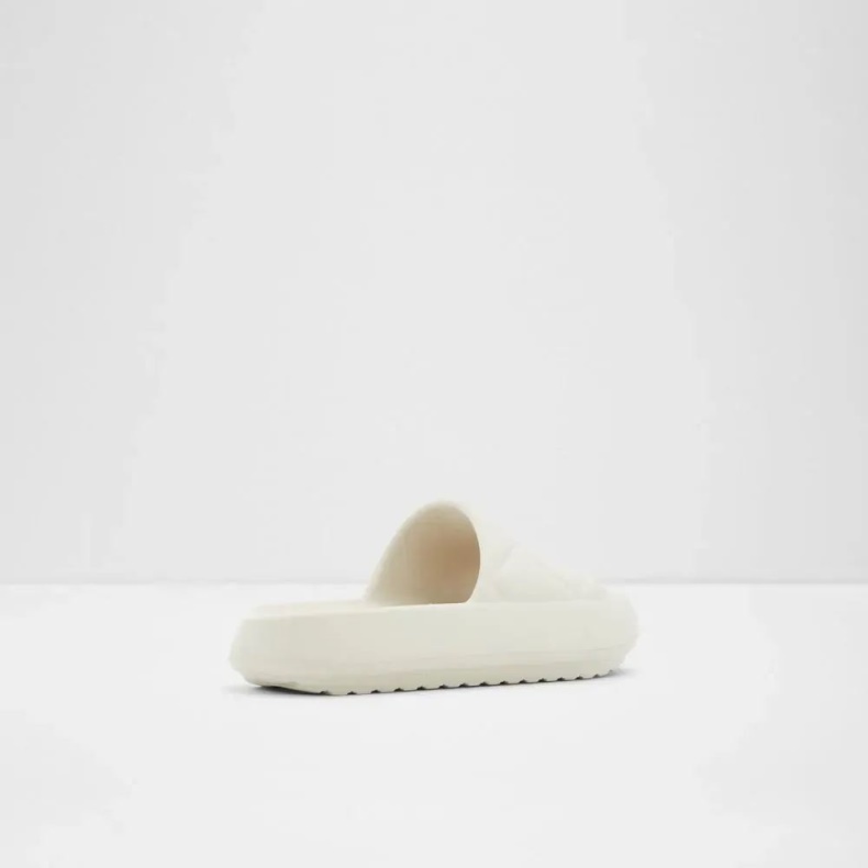 Aldo Mode Andre Hvide Ereras Flad Casual Slidesandaler Til Kvinder