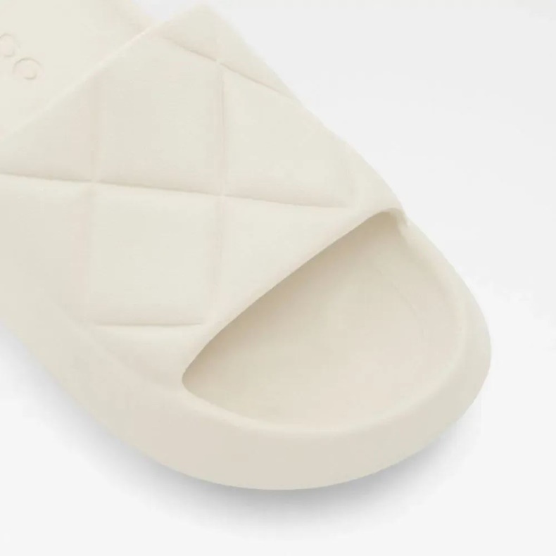 Aldo Mode Andre Hvide Ereras Flad Casual Slidesandaler Til Kvinder