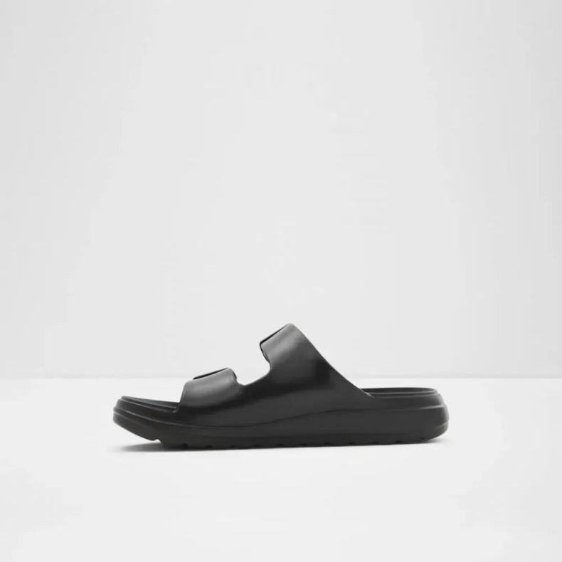 Eteiven Kvinders Flad Casual Slide Sandal Fashion Sort Aldo