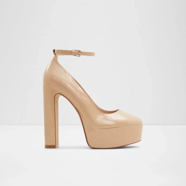 Aldo Fonda Kvinders Platform Hæl Pumpe Ben Mode