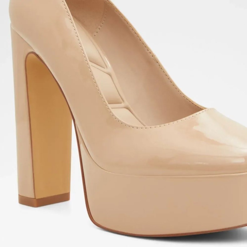 Aldo Fonda Kvinders Platform Hæl Pumpe Ben Mode