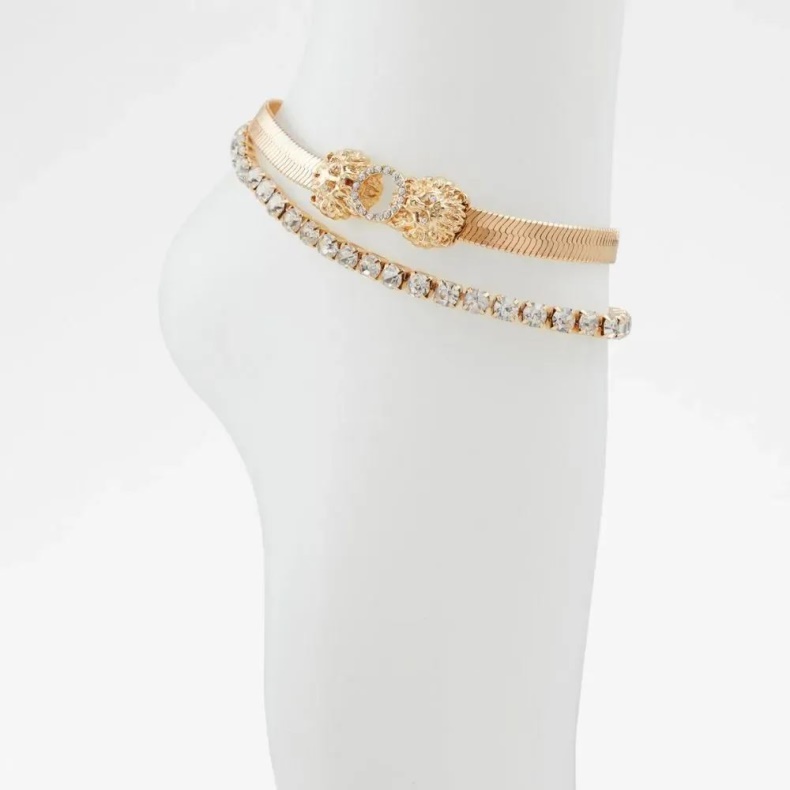 Mode Aldo Fuscata Tilbehør Til Kvinder Ankelkæde Guld Multi