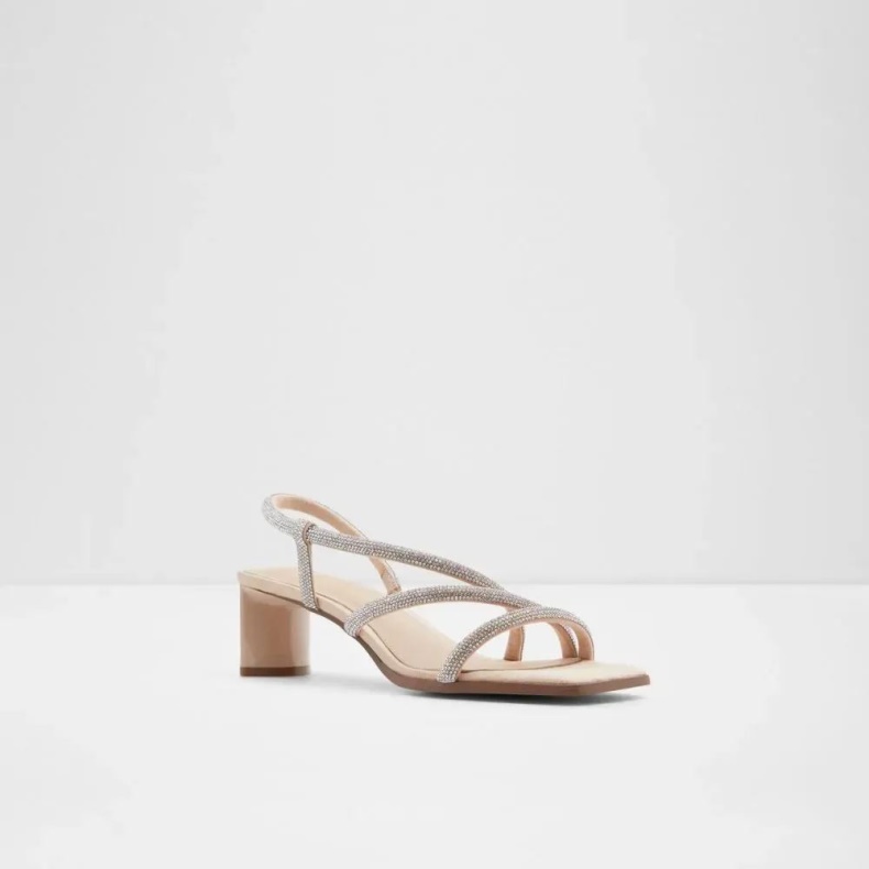 Gannateriel Kvinders Sling Back Hælede Sandal Fashion Aldo Bone