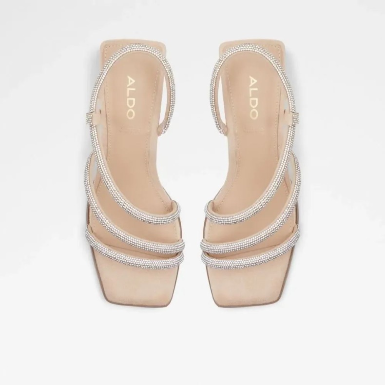Gannateriel Kvinders Sling Back Hælede Sandal Fashion Aldo Bone