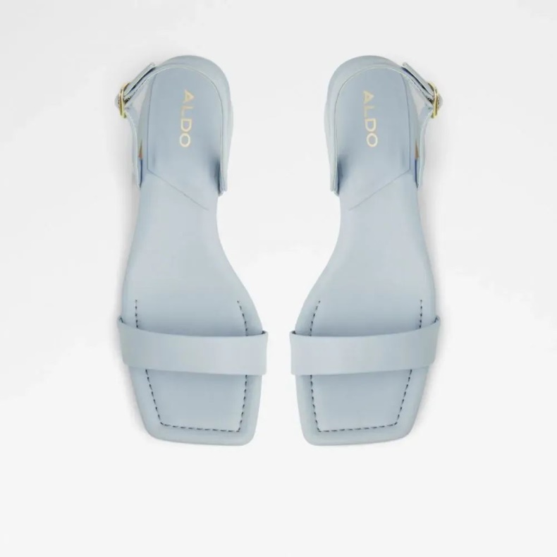 Mørkegrå Aldo Fashion Halenia Flad Sandal Med åben Tå Til Kvinder