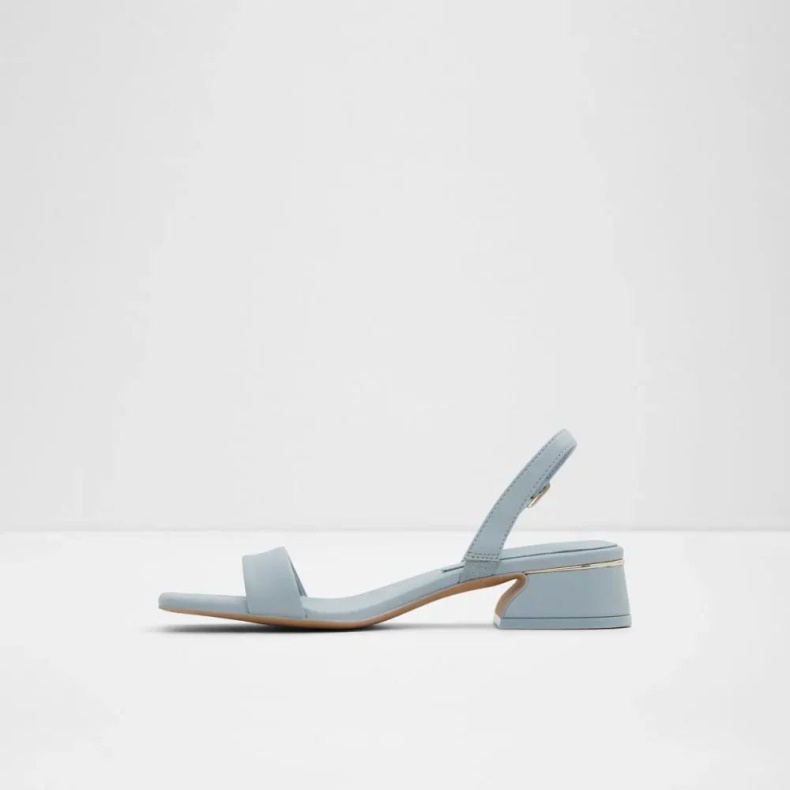 Lyseblå Aldo Fashion Halenia Sandal Med Slynge-back Til Kvinder