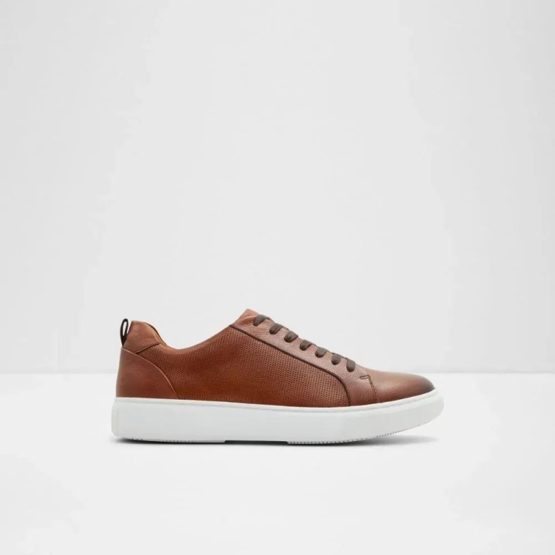 Aldo Holmes Herre Lav Top Sneaker Cognac Mode