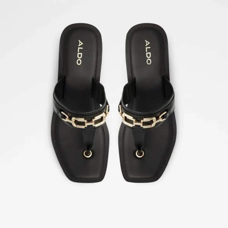 Aldo Sort Mode Ibaraki Strandsandal Med T-rem Til Kvinder