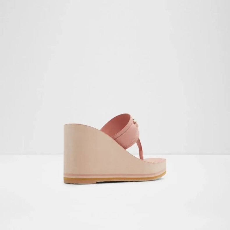 Aldo Fashion Ibaraki Kvinders T-strop Strandsandal Mørk-pink