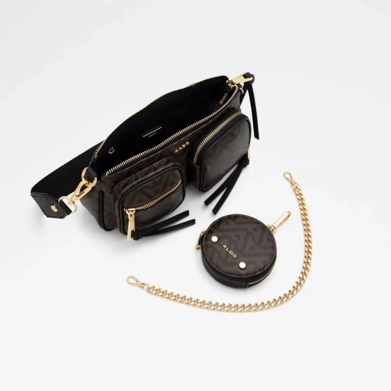 Anden Brun Aldo Modeikonistrop Damehåndtaske Crossbody