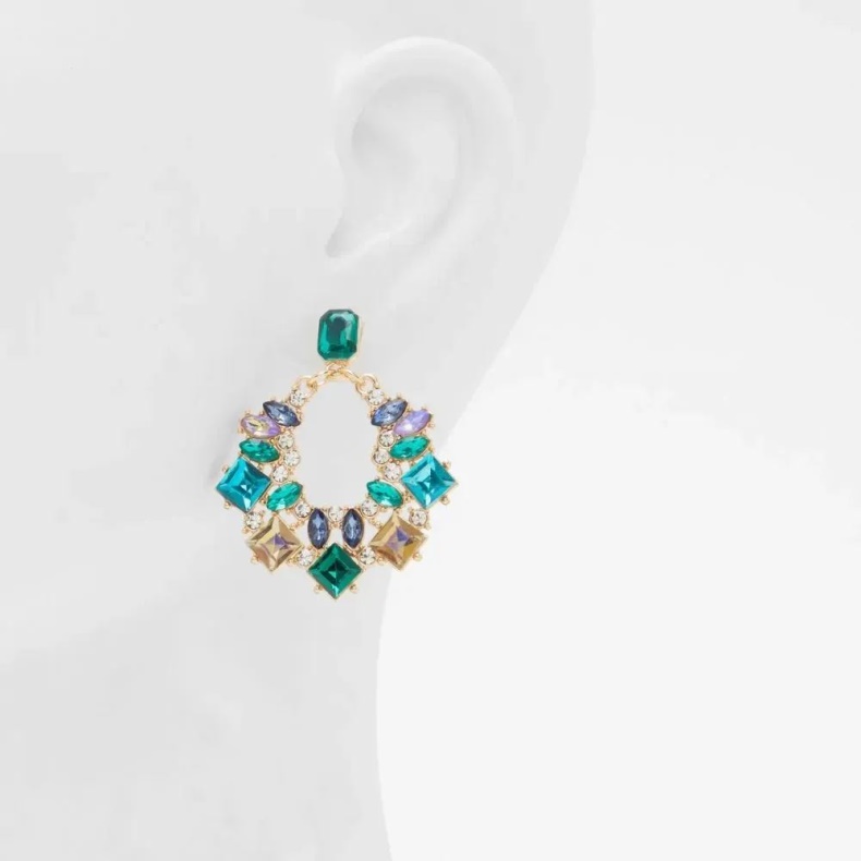 Aldo Fashion Javenany Tilbehør Til Kvinder øreringe Mørkegrønne