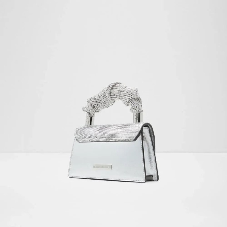 Sølv Javamandra Håndtaske Til Kvinder Med Tophåndtag Aldo Mode