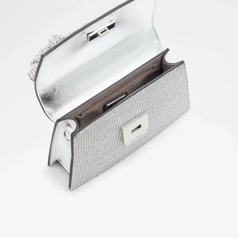 Sølv Javamandra Håndtaske Til Kvinder Med Tophåndtag Aldo Mode