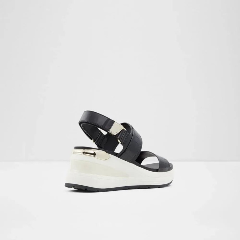Sort Jennerena Kvinders Todelt Kile Sandal Aldo Mode