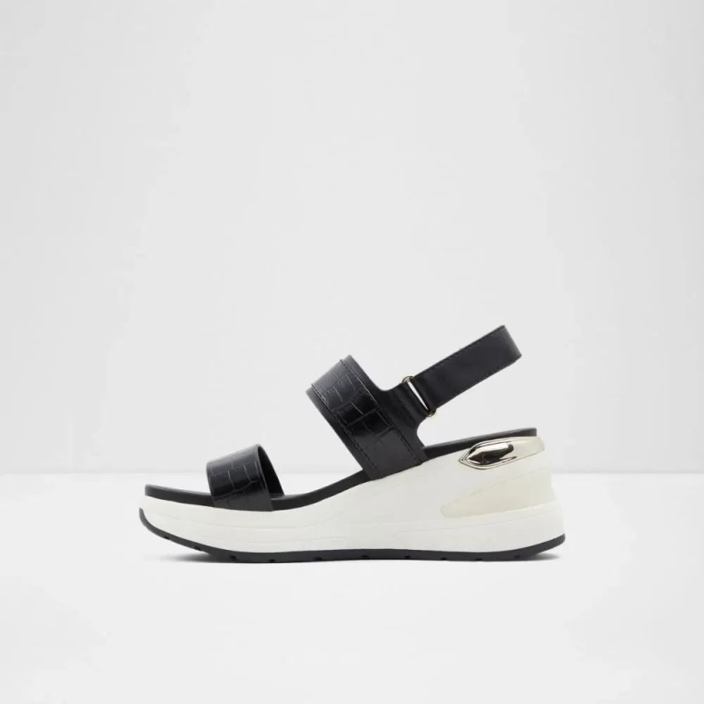 Sort Jennerena Kvinders Todelt Kile Sandal Aldo Mode
